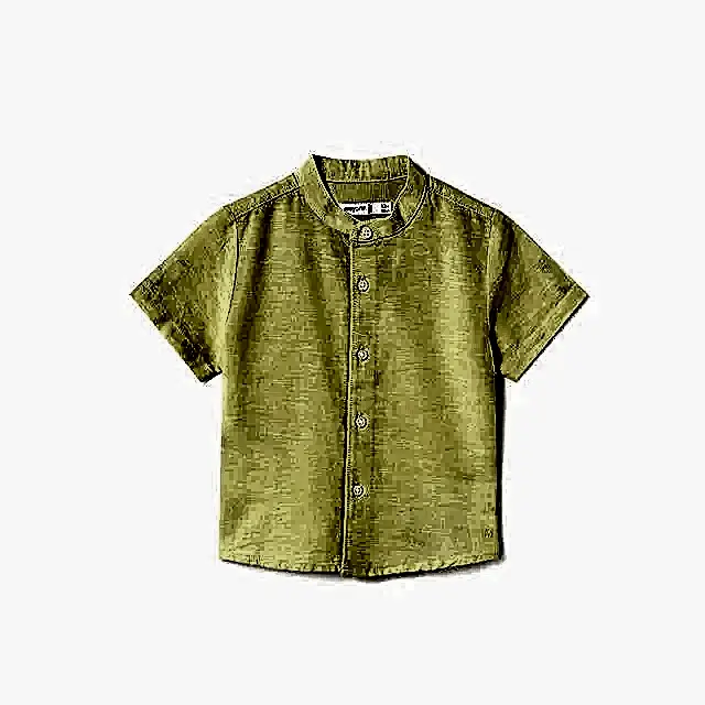 Mayoral Yazlık Erkek Bebek Keten Gömlek Sarı