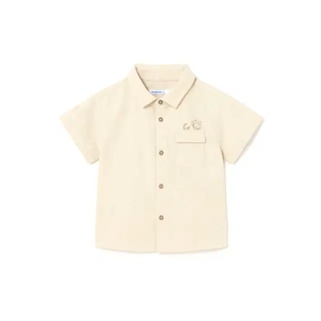 Mayoral Yazlık Erkek Bebek Kısa Kol Gömlek Bej
