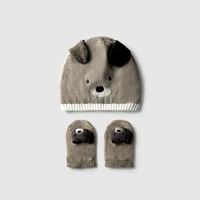 Mayoral Yazlık Erkek Bebek Örme Şapka Çorap Set Bej