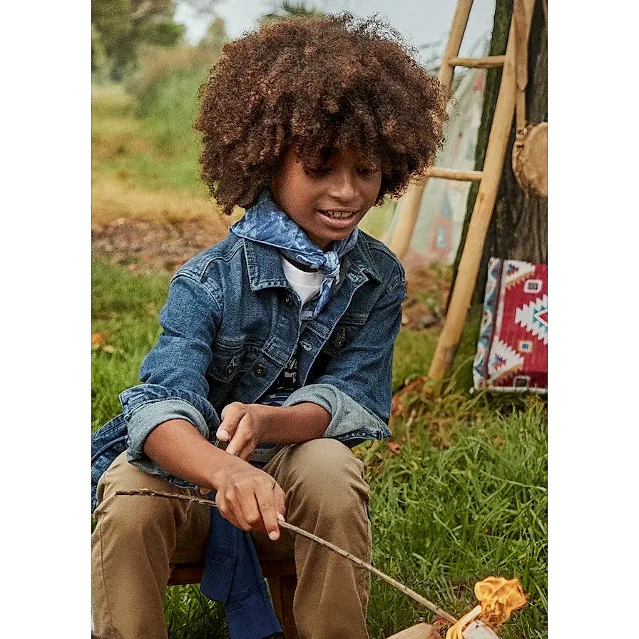 Mayoral Yazlık Erkek Denim Ceket Mavi