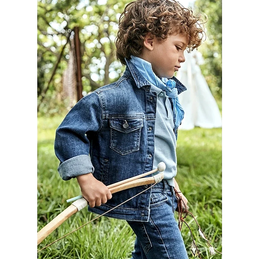 Mayoral Yazlık Erkek Denim Ceket Mavi