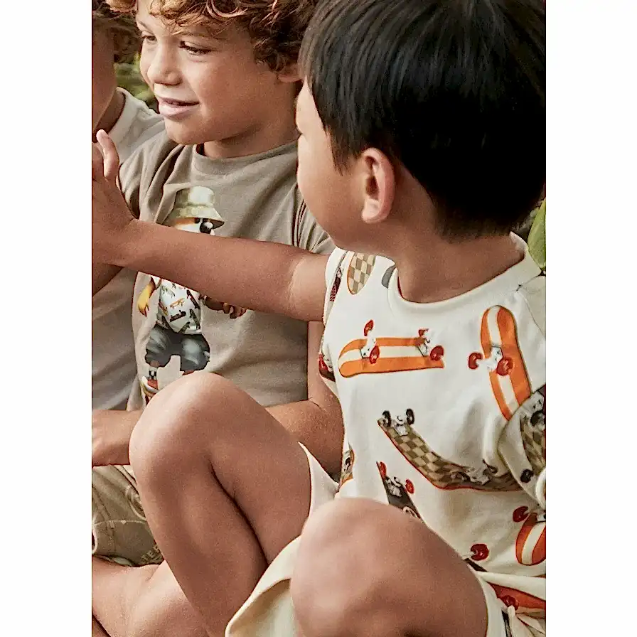 Mayoral Yazlık Erkek Kısa Kol T-shirt Ekru