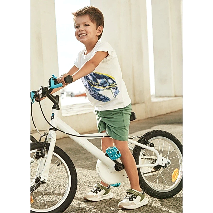 Mayoral Yazlık Erkek T-shirt Şort 2'li Set Beyaz