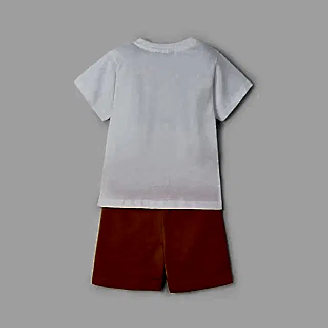 Mayoral Yazlık Erkek T-shirt Şort 2'li Set Turuncu