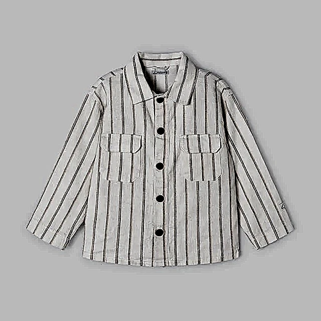 Mayoral Yazlık Erkek Uzun Kol Gömlek Ceket Ekru