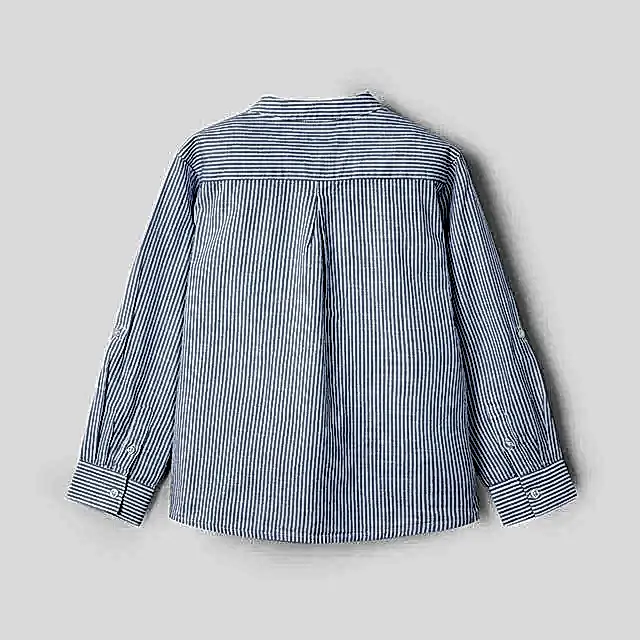 Mayoral Yazlık Erkek Uzun Kol Gömlek Mavi