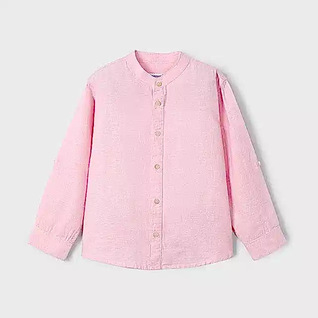 Mayoral Yazlık Erkek Uzun Kol Keten Gömlek Kiremit