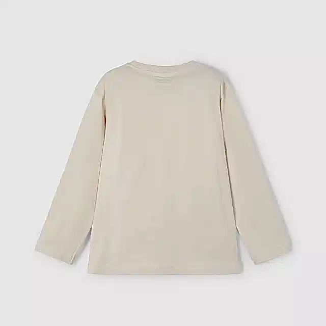 Mayoral Yazlık Erkek Uzun Kol T-shirt Bej