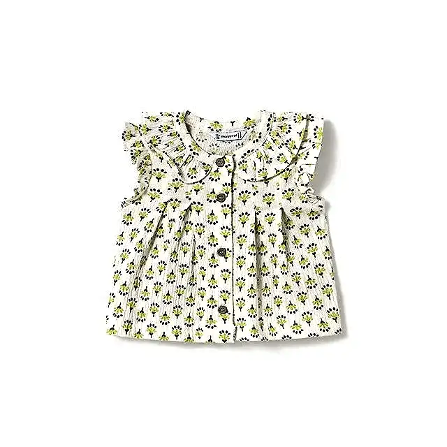 Mayoral Yazlık Kız Bebek Kısa Kol Bluz Ekru