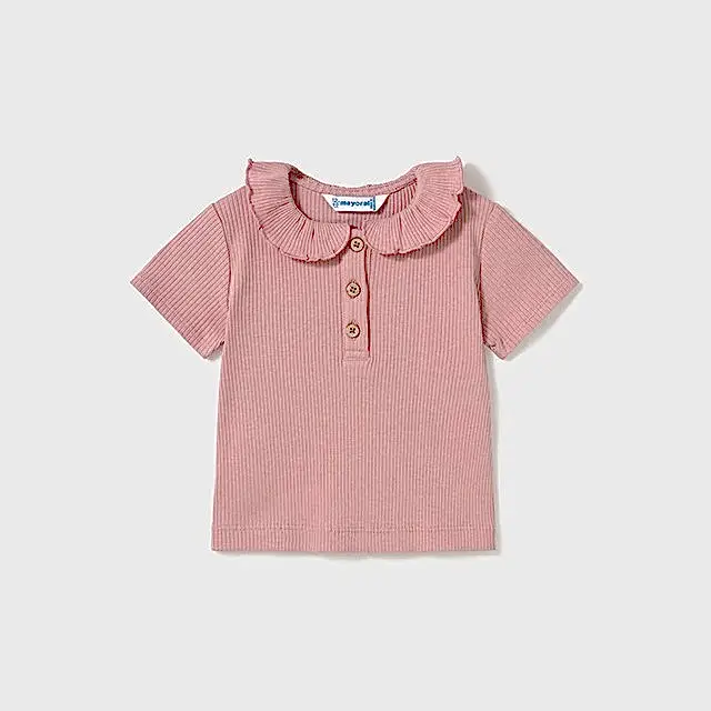 Mayoral Yazlık Kız Bebek Kısa Kol Bluz Pembe