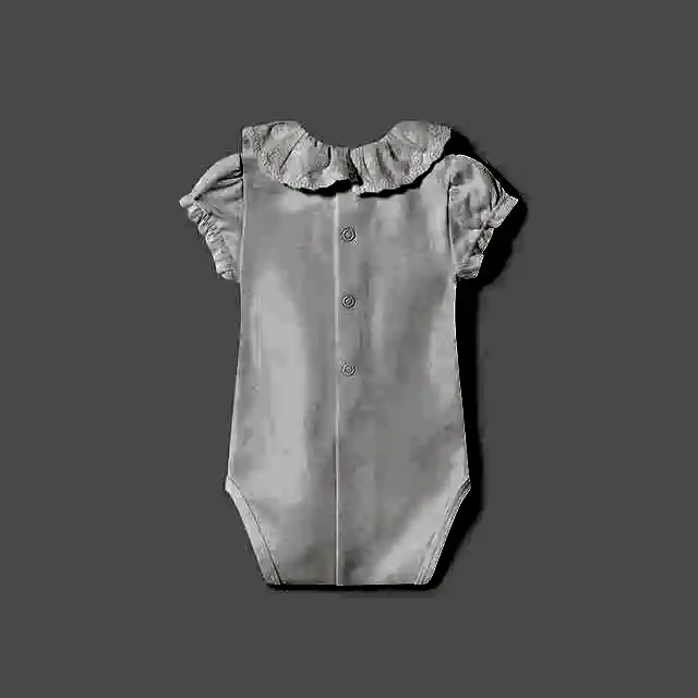 Mayoral Yazlık Kız Bebek Kısa Kol Body Beyaz