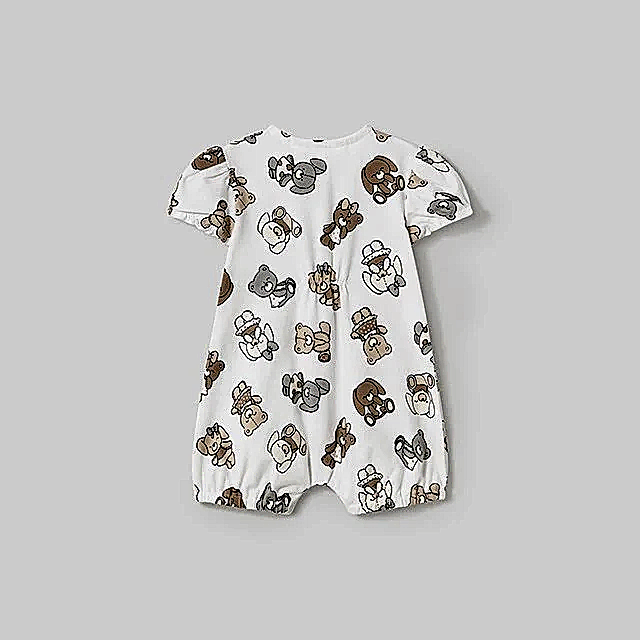 Mayoral Yazlık Kız Bebek Kısa Tulum Ekru