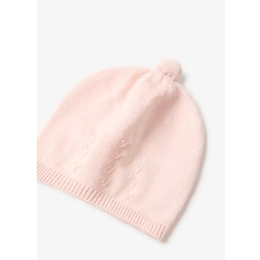 Mayoral Yazlık Kız Bebek Örme Şapka Pembe