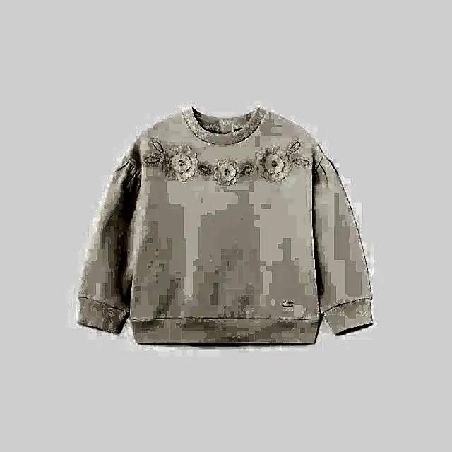 Mayoral Yazlık Kız Bebek Uzun Kol S-shirt Bej