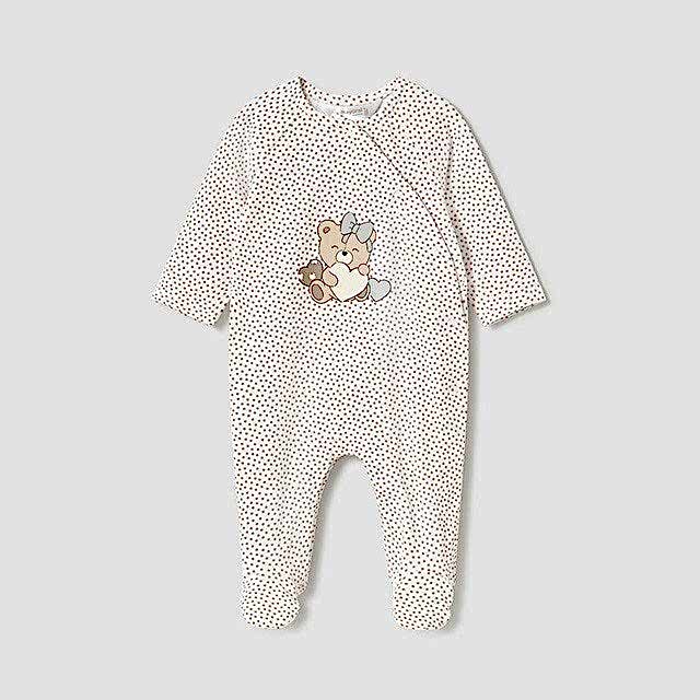 Mayoral Yazlık Kız Bebek Uzun Tulum Ekru