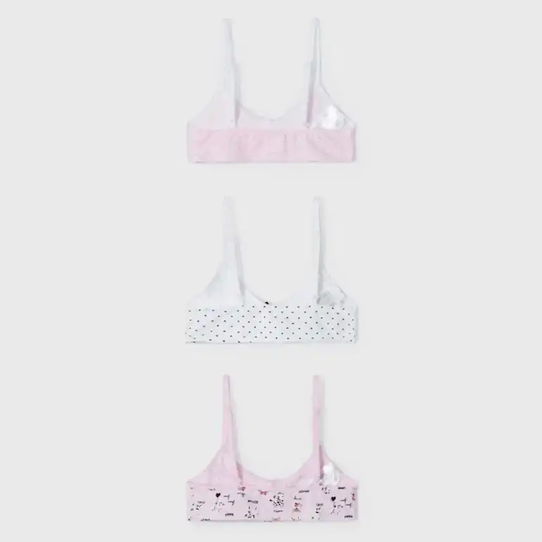 Mayoral Yazlık Kız Bras - Sütyen 3'lü Set Pembe