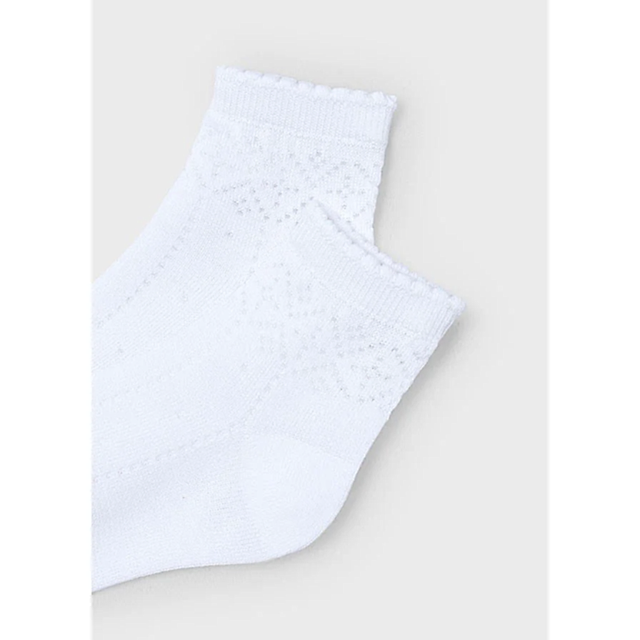 Mayoral Yazlık Kız Çorap Beyaz