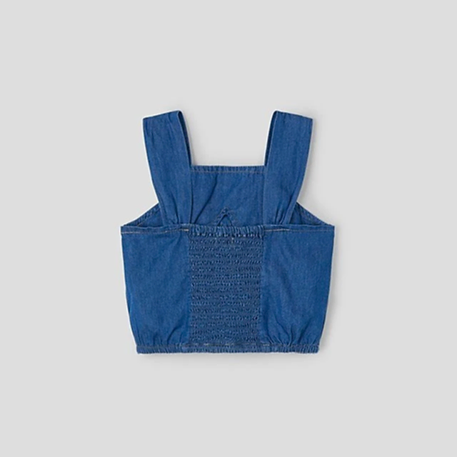 Mayoral Yazlık Kız Denim Bluz Mavi