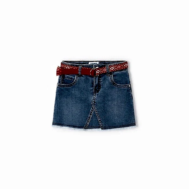 Mayoral Yazlık Kız Denim Etek Mavi