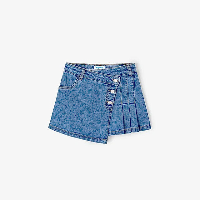 Mayoral Yazlık Kız Denim Etek Mavi