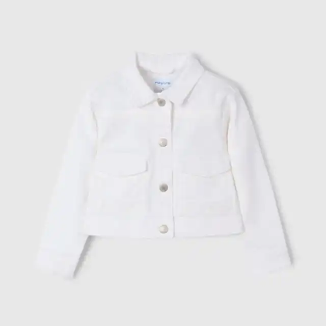 Mayoral Yazlık Kız Gabardin Ceket Ekru
