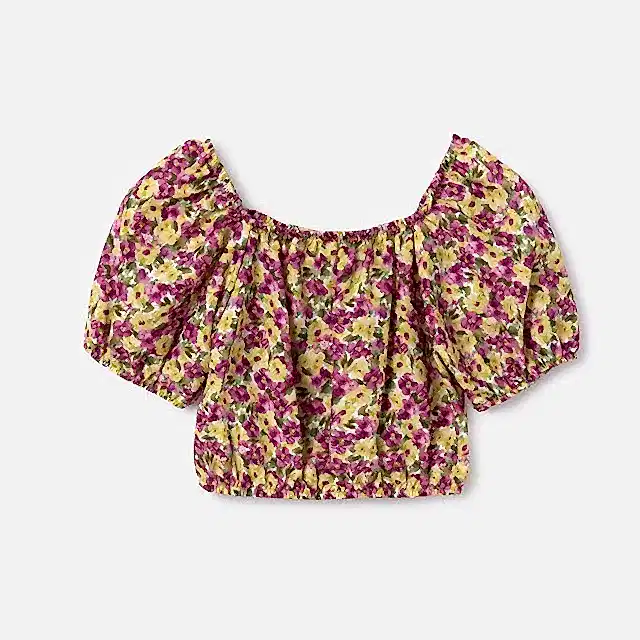 Mayoral Yazlık Kız Kısa Kol Bluz Açık Yeşil