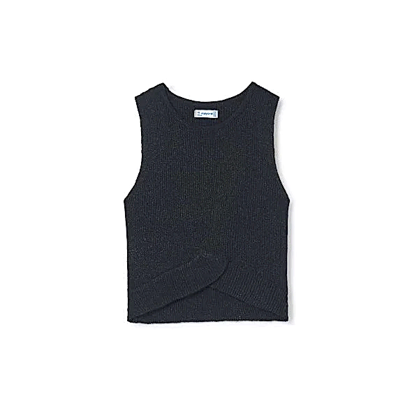 Mayoral Yazlık Kız Kolsuz Bluz Siyah