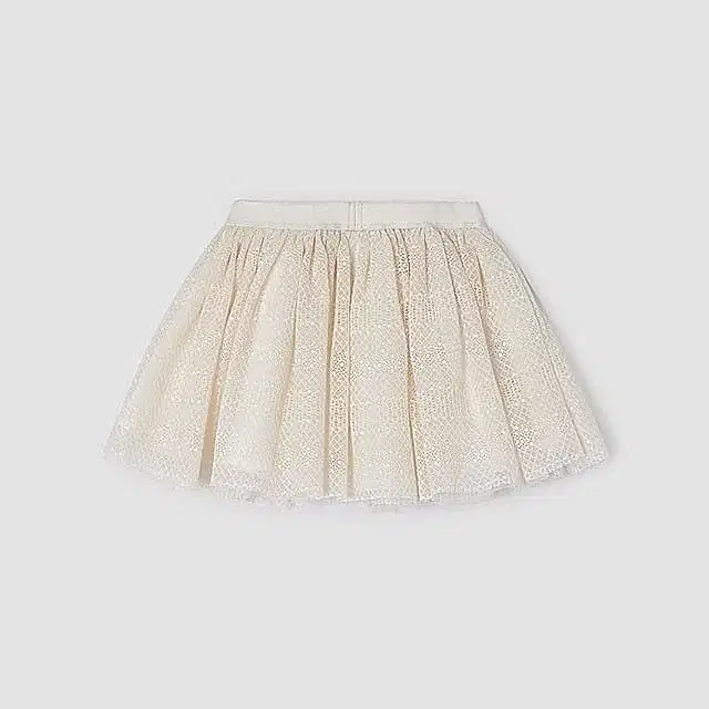 Mayoral Yazlık Kız Tül Etek Bej