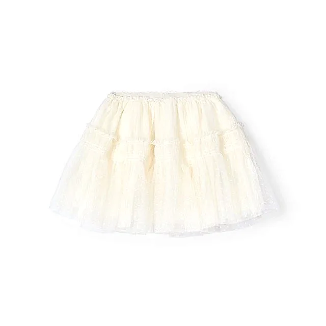 Mayoral Yazlık Kız Tül Etek Ekru