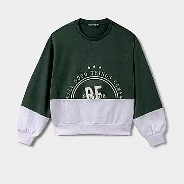 Mayoral Yazlık Kız Uzun Kol S-shirt Açık Yeşil