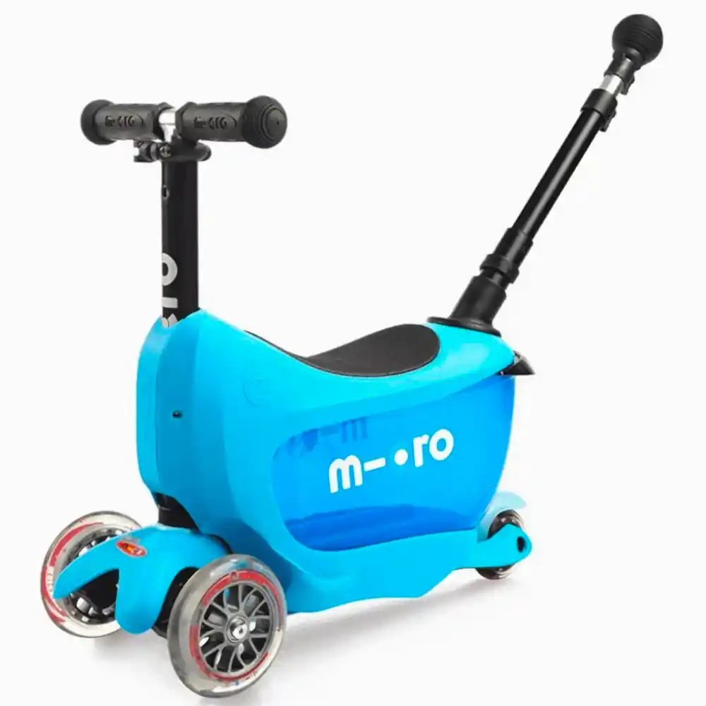 Micro Mini2go Deluxe Plus 3 Tekerlekli Scooter Blue