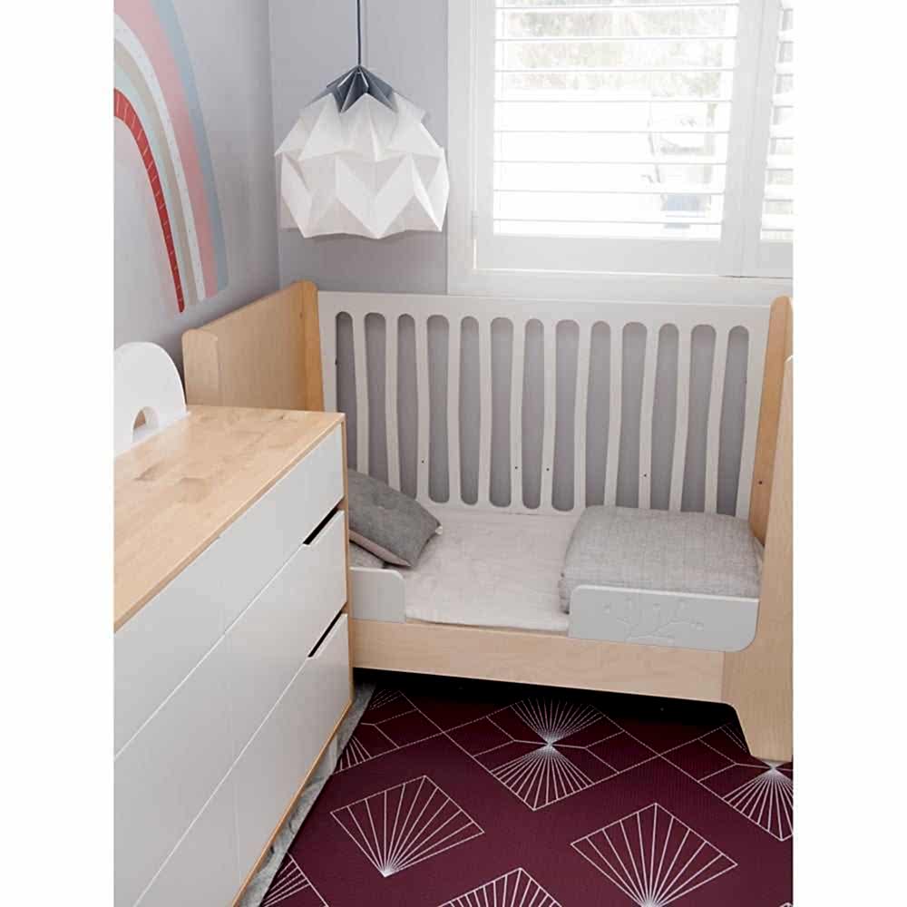 Mikro Australia Bebek Oyun Matı Burgundy Yuvarlak