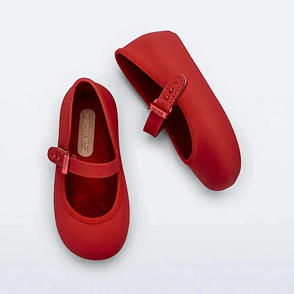 Mini Melissa Kız Bebek Soft Ballerina Babet Kırmızı