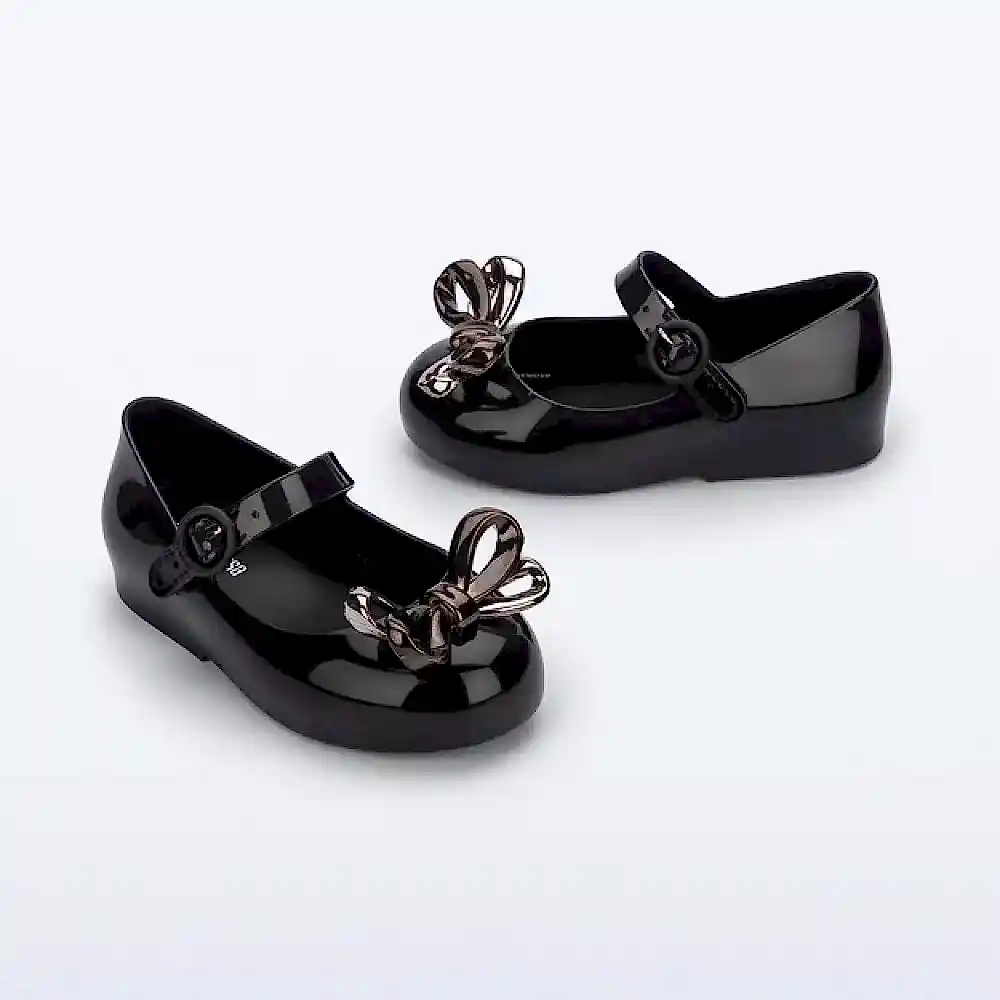 Mini Melissa Kız Bebek Sweet Love Glam Babet Siyah