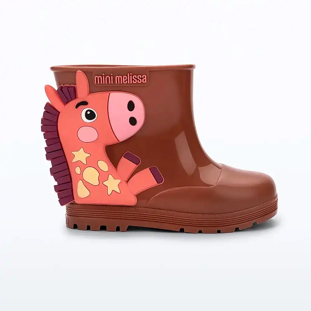 Mini Melissa Kız Bebek Welly Wonderland Bot Kahverengi