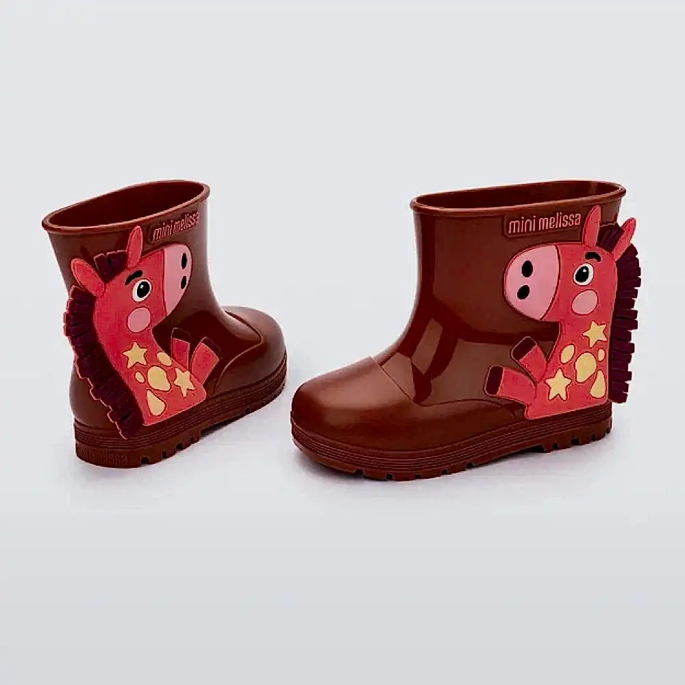Mini Melissa Kız Bebek Welly Wonderland Bot Kahverengi