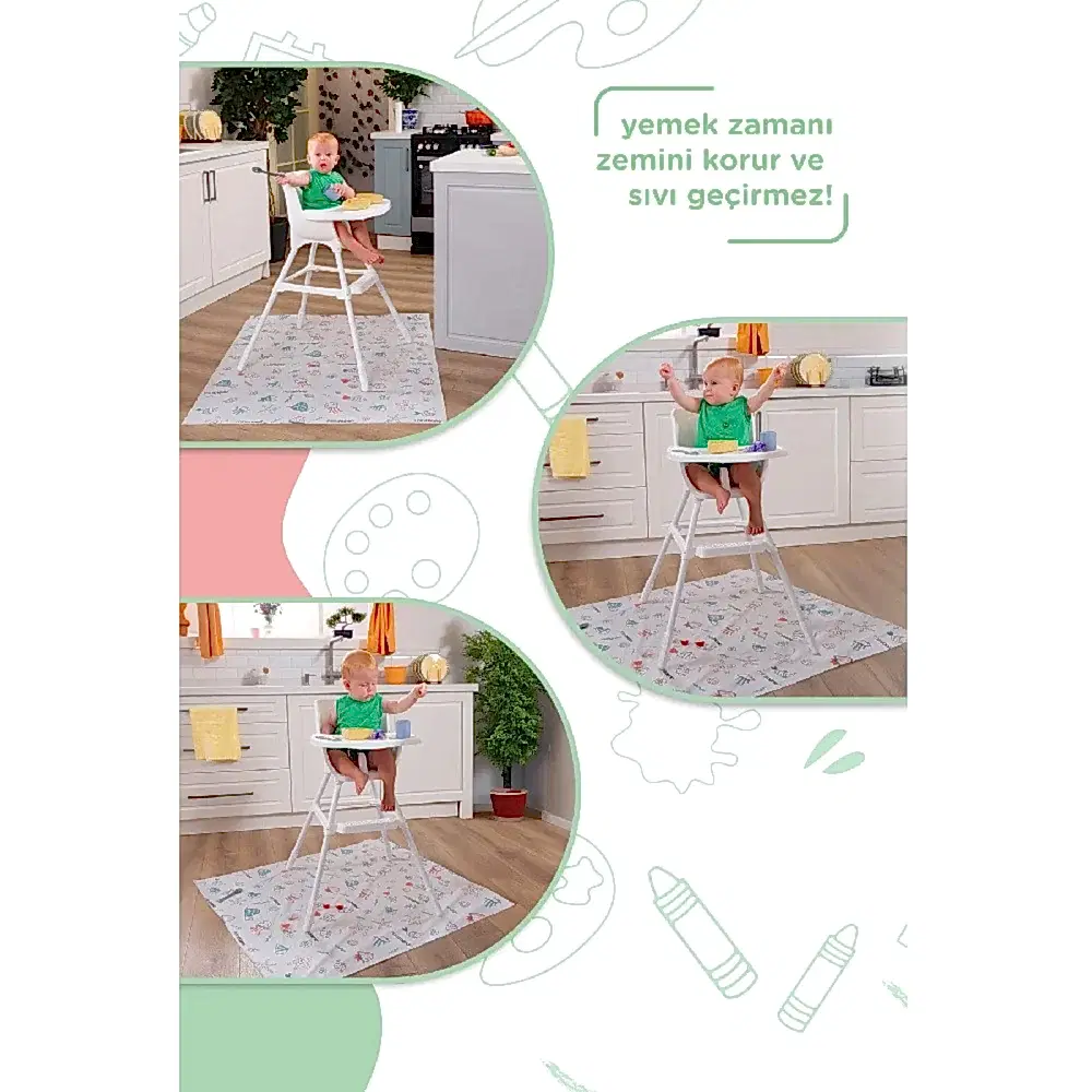 Minimono Aktivite Örtüsü Tekli Rulo - Deniz Canlıları STD