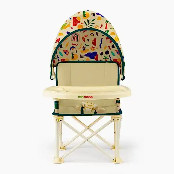 Minimono Tenteli Portatif  Mama Sandalyesi- Tropik