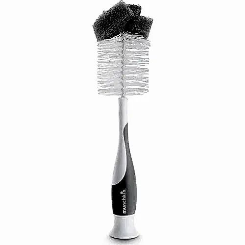 Munchkin Bristle Bebek Biberonu Temizleme Fırçası Gri