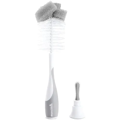 Munchkin Bristle Bebek Biberonu Temizleme Fırçası Gri