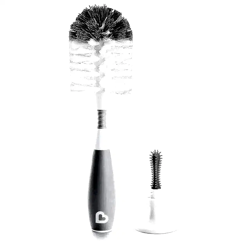 Munchkin Bristle Bebek Biberonu Temizleme Fırçası Gri