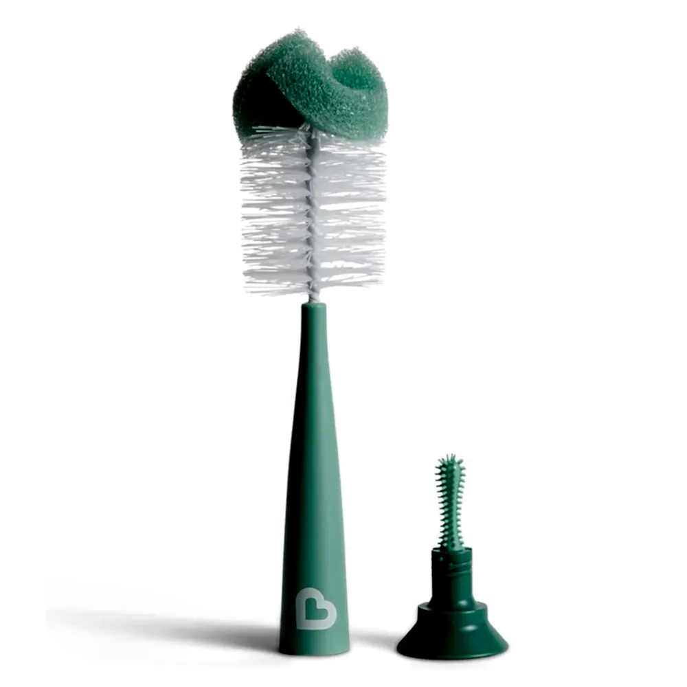 Munchkin Bristle Sünger Uçlu Bebek Biberonu Temizleme Fırçası Yeşil