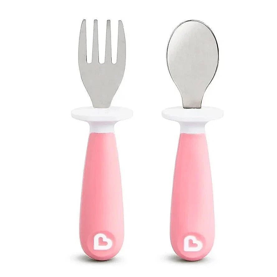 Munchkin Çocuk Çatal & Kaşık Seti 12 Ay+ Pembe