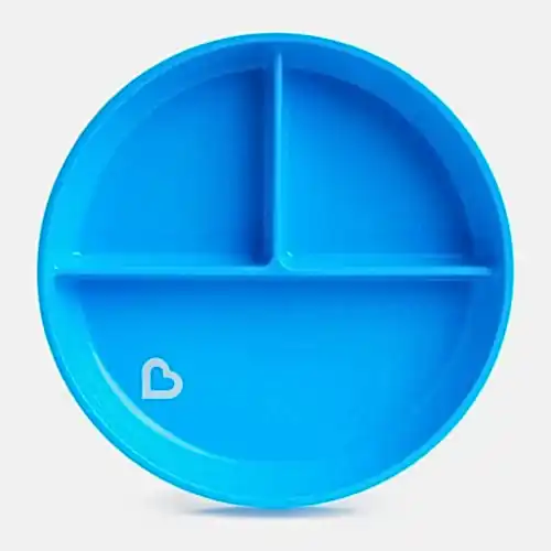 Munchkin Sabit Vakumlu Beslenme Tabağı 6 Ay+ Mavi