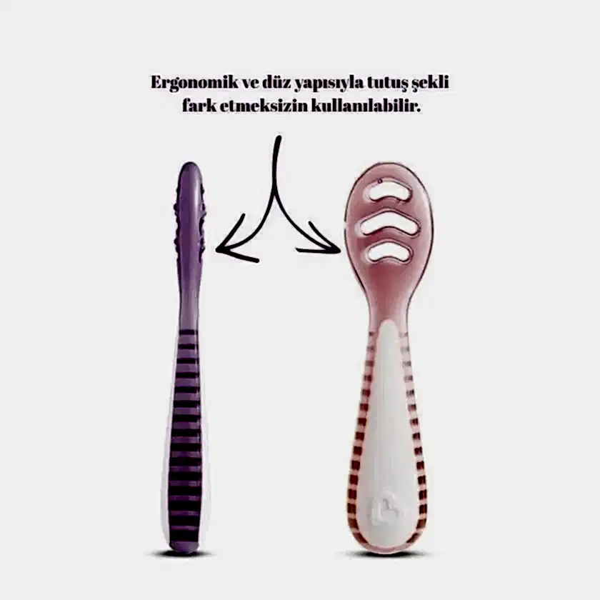 Munchkin Yumuşak Başlangıç Kaşığı 4 ay+ Pembe/Mor