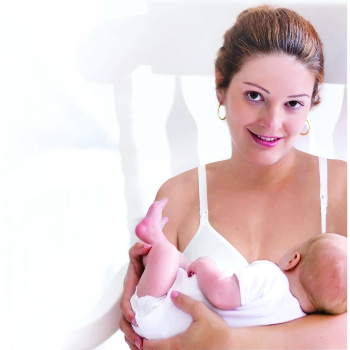 MyCey Emzirme Sütyeni - Kaplı Ekru