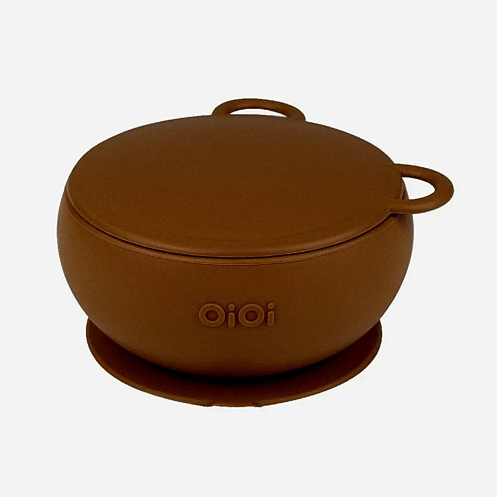 OiOi Kapaklı Kase - Woody Brown Kahverengi
