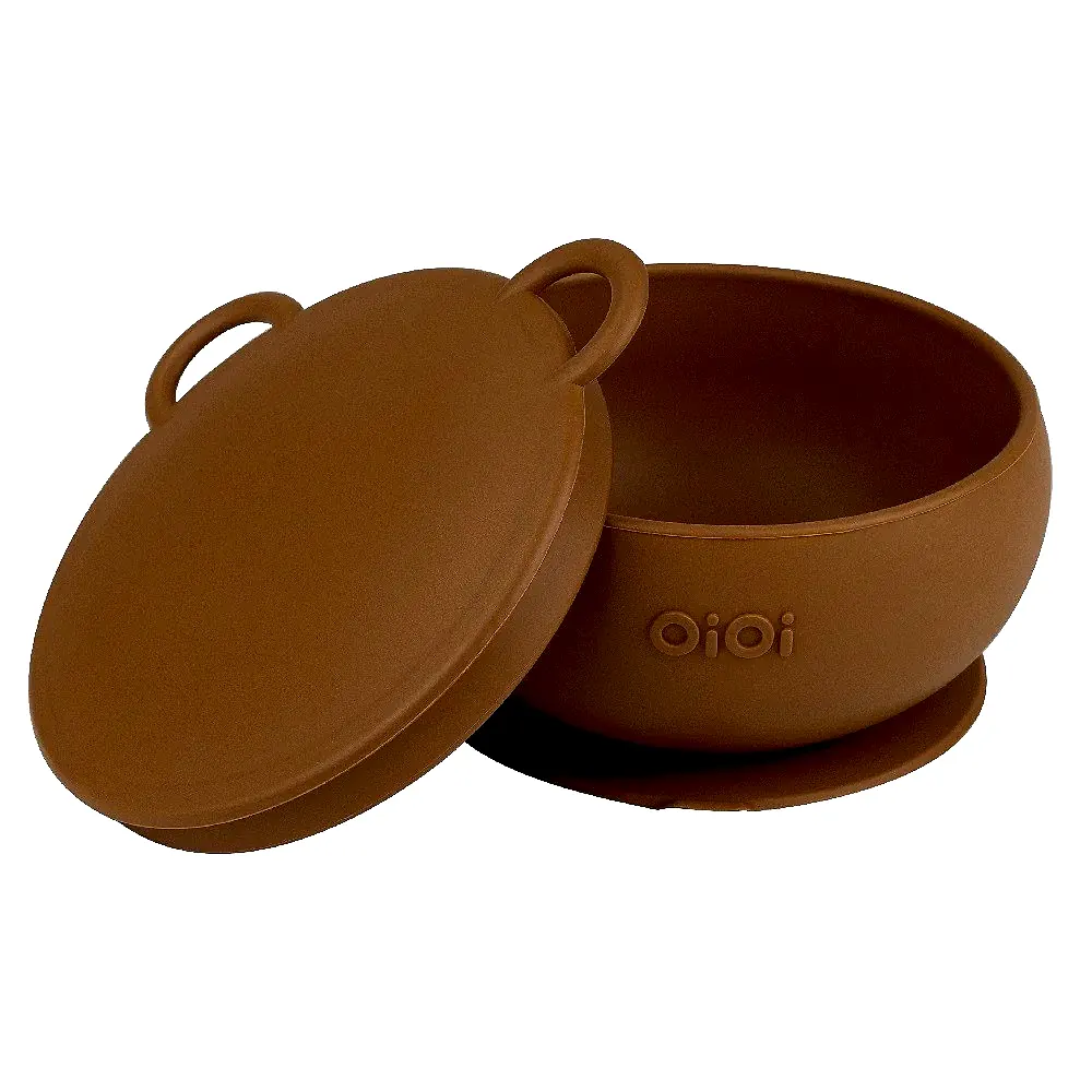 OiOi Kapaklı Kase - Woody Brown Kahverengi