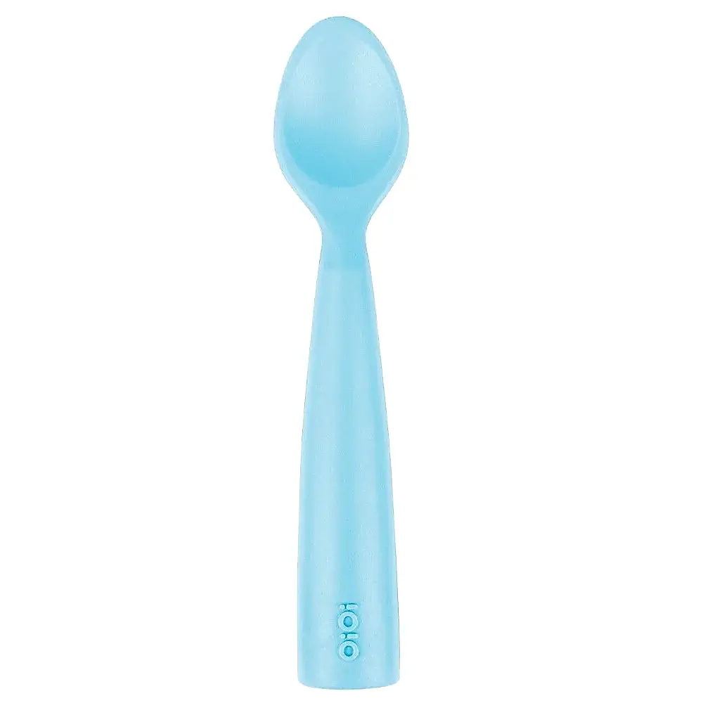 OiOi Nam Nam Kaşık Silikon Mama Kaşığı Mavi