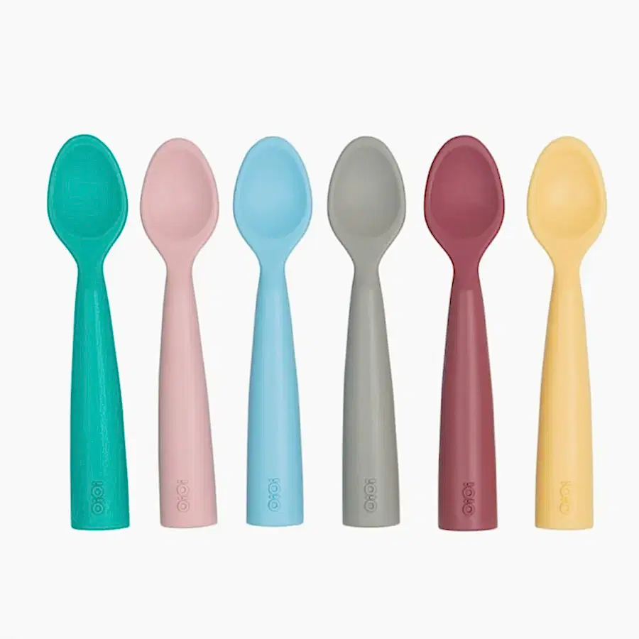 OiOi Nam Nam Kaşık Silikon Mama Kaşığı Mavi
